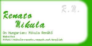 renato mikula business card